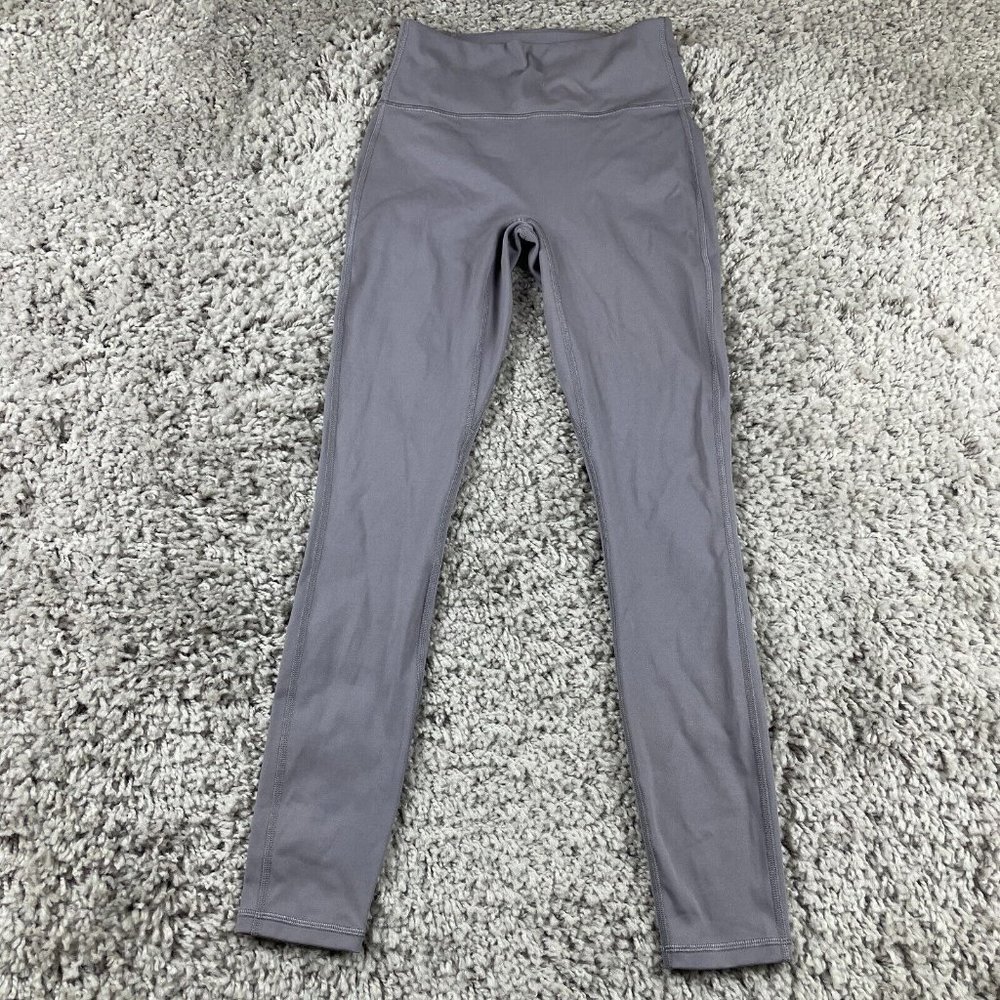 Fabletics Trinity Motion365 High Waisted Leggings Size XS Quarry Grey/White - Picture 2 of 9